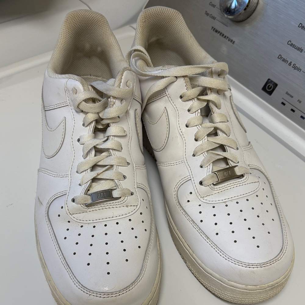 Nike Men's Sneakers in Cream and White
